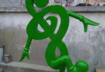 街頭音符雕塑 大型別墅區(qū)擺件 鋼管雕塑