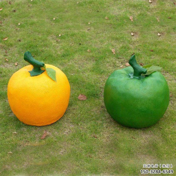 風景區(qū)橙子雕塑 售樓處廣場雕塑 仿古擺件