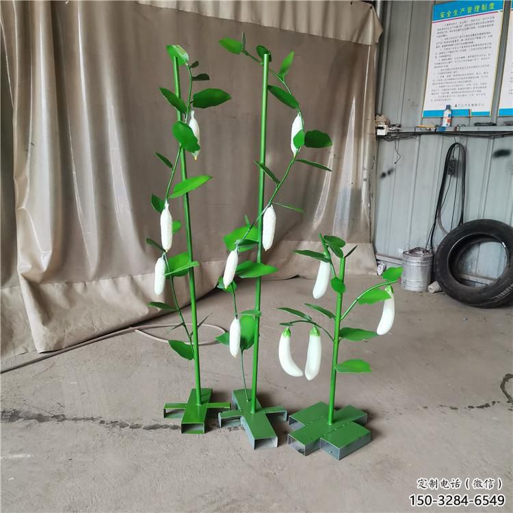 風景區(qū)茄子雕塑 售樓處廣場雕塑 仿真擺件