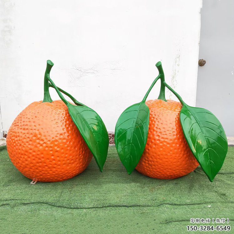 檸檬雕塑，水果仿真擺件，公園廣場雕塑 (28)