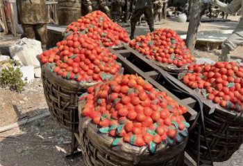 大型荔枝雕塑 歐式步行街?jǐn)[件 彩繪雕塑