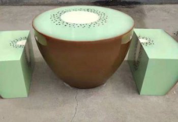 公園獼猴桃雕塑 戶外景觀擺件 抽象雕塑