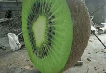商業(yè)街獼猴桃雕塑 烤漆擺件 彩繪雕塑