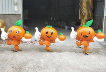 檸檬雕塑，水果仿真擺件，公園廣場雕塑 (4)