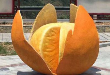 檸檬雕塑，水果仿真擺件，公園廣場雕塑 (5)