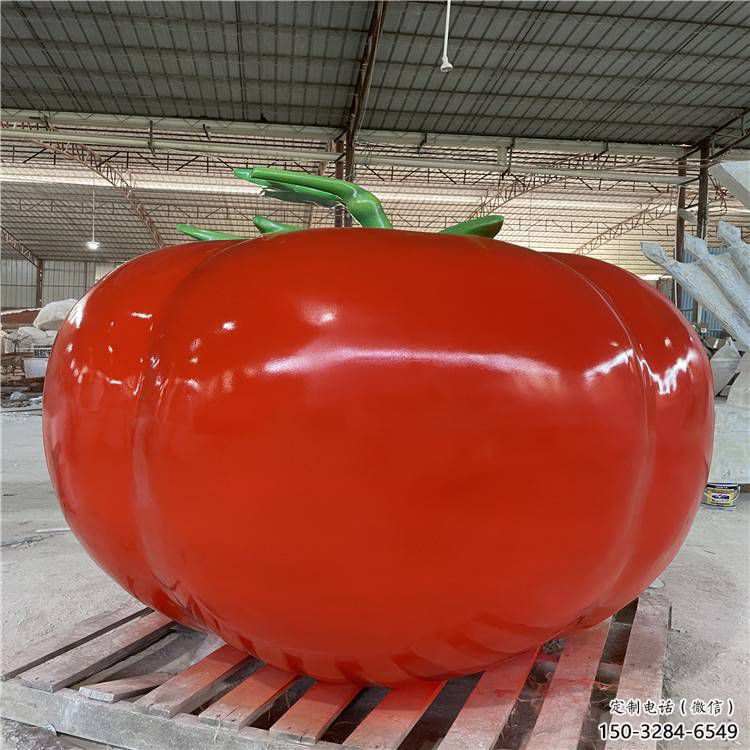 酒店番茄雕塑 庭院仿真雕塑 彩繪小品