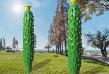 大型苦瓜雕塑 歐式步行街瓜果雕塑 彩繪瓜果雕塑