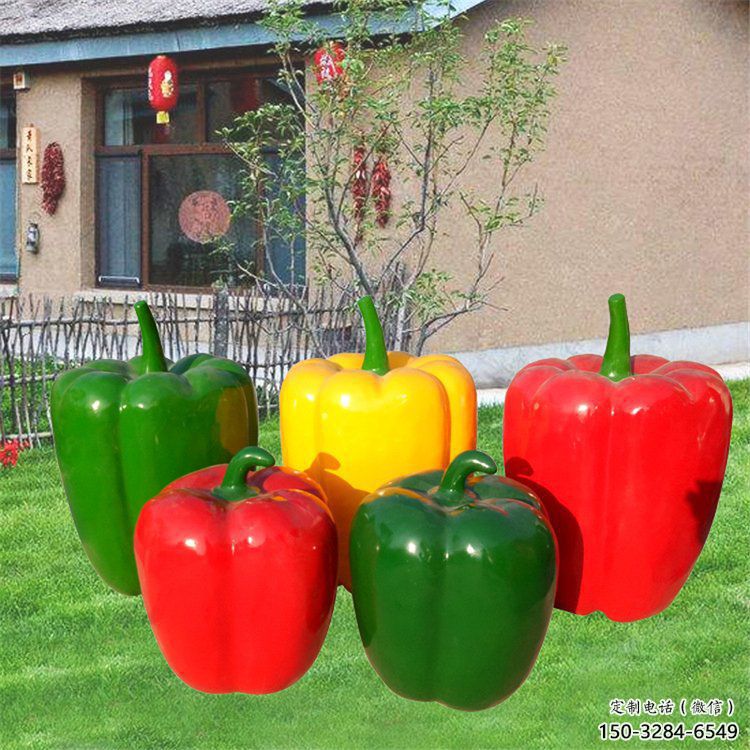 城市青椒雕塑 風(fēng)景區(qū)彩繪雕塑 抽象擺件