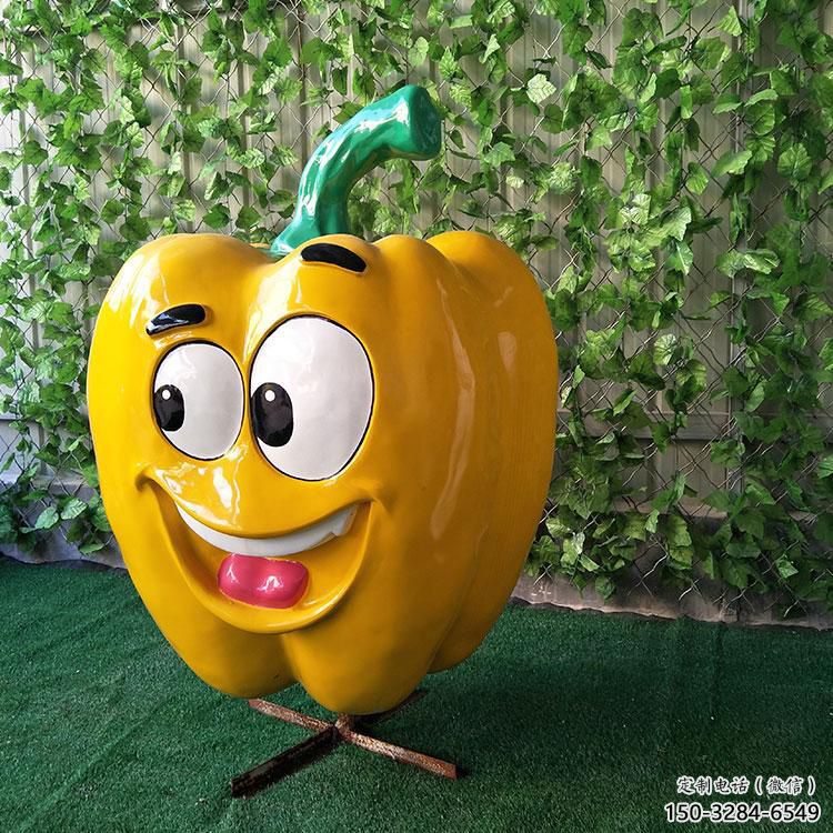 大型青椒雕塑 商業(yè)街廣場雕塑 古銅色擺件