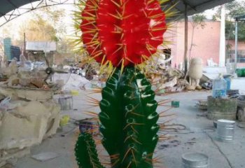 廣場(chǎng)仙人掌雕塑 公園仿真雕塑 抽象擺件