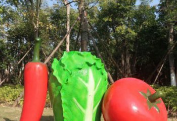 仿真青椒雕塑 店門口園林雕塑 蔬菜小品