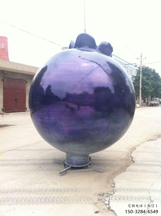 售樓處藍(lán)莓雕塑 商業(yè)街仿真雕塑 水果擺件