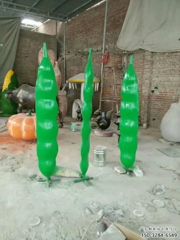 商場豆角雕塑 仿真雕塑 店門口小品