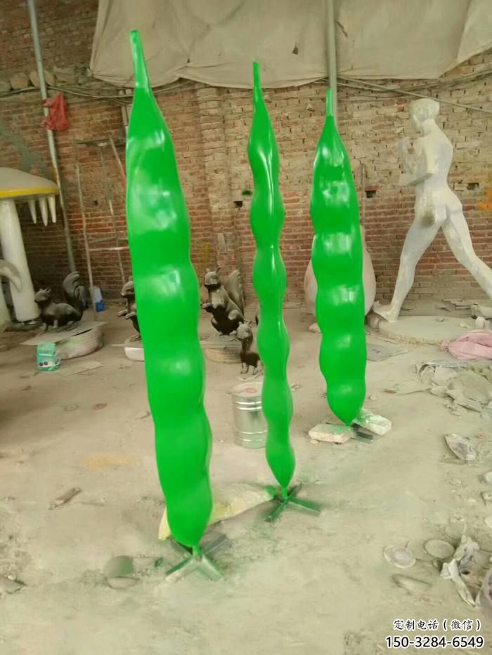 仿真豆角雕塑廠家 酒店公園雕塑 風景區(qū)擺件