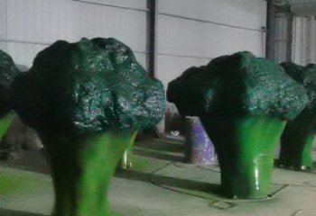 彩繪菜花雕塑 大型城市雕塑 商業(yè)街?jǐn)[件