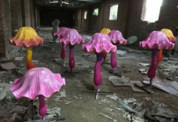 園林蘑菇雕塑 風景區仿真雕塑 廣場小品
