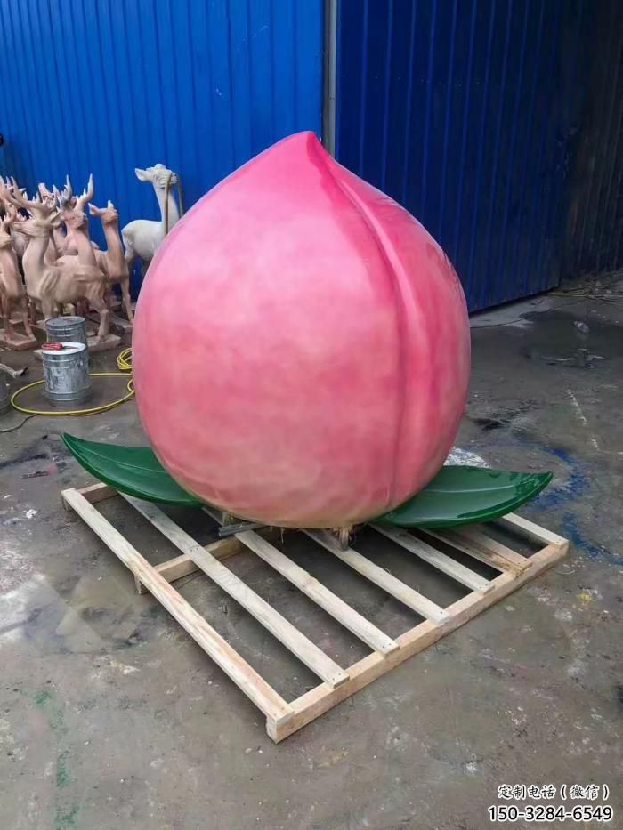 仿真桃子雕塑 酒店公園雕塑 風(fēng)景區(qū)擺件