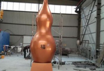 房地產(chǎn)葫蘆雕塑 現(xiàn)代景觀植物雕塑 幾何雕塑