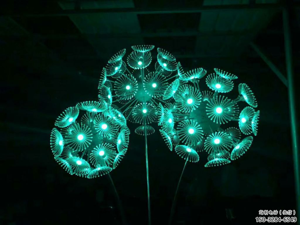 草地蒲公英雕塑 現代校園花卉雕塑 大型植物雕塑