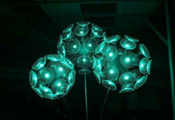 草地蒲公英雕塑 現代校園花卉雕塑 大型植物雕塑