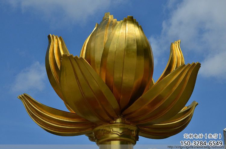 步行街紫荊花雕塑 游樂場花卉雕塑 鑄造花朵雕塑