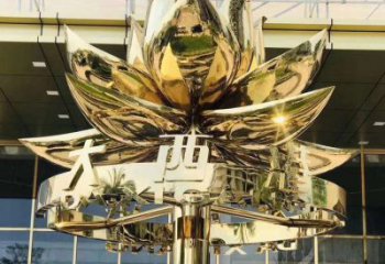 住宅小區(qū)紫荊花雕塑 啞光花卉雕塑 公園花朵雕塑