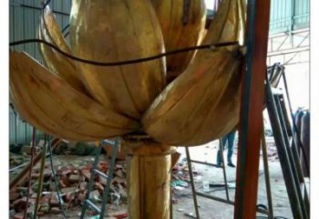 紫荊花雕塑 景觀美陳花卉雕塑 噴漆花朵雕塑