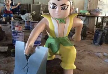 抽象葫蘆娃雕塑廠 店門口彩繪雕塑 步行街擺件