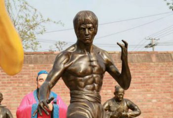 城市李小龍雕塑廠 風(fēng)景區(qū)彩繪雕塑 抽象擺件