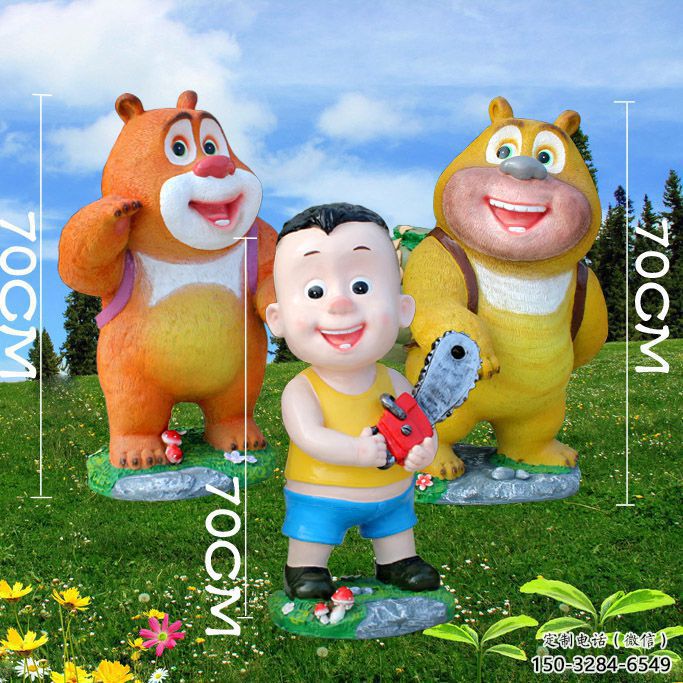 卡通大頭兒子雕塑 酒店公園雕塑 風(fēng)景區(qū)擺件
