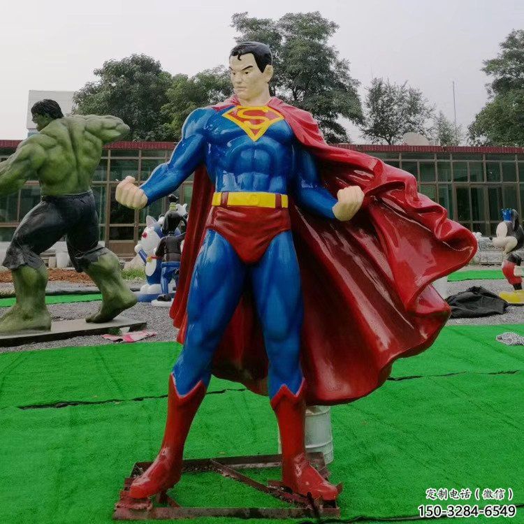 室內(nèi)超人雕塑 仿真景觀動漫雕塑 大型卡通雕塑