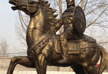 大型武士雕塑 歐式步行街人物雕塑 彩繪古代雕塑