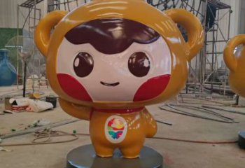 彩繪娃娃雕塑 大型城市雕塑 商業(yè)街?jǐn)[件