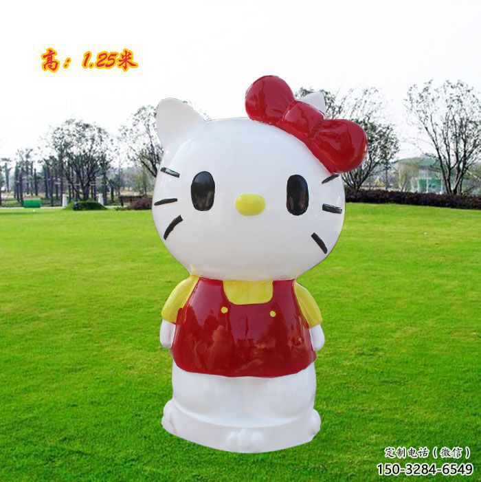 城市機器貓雕塑 風景區彩繪雕塑 抽象擺件