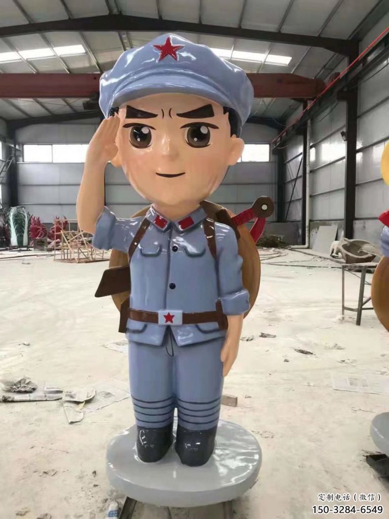 村口交警雕塑 啞光軍人雕塑 公園士兵雕塑