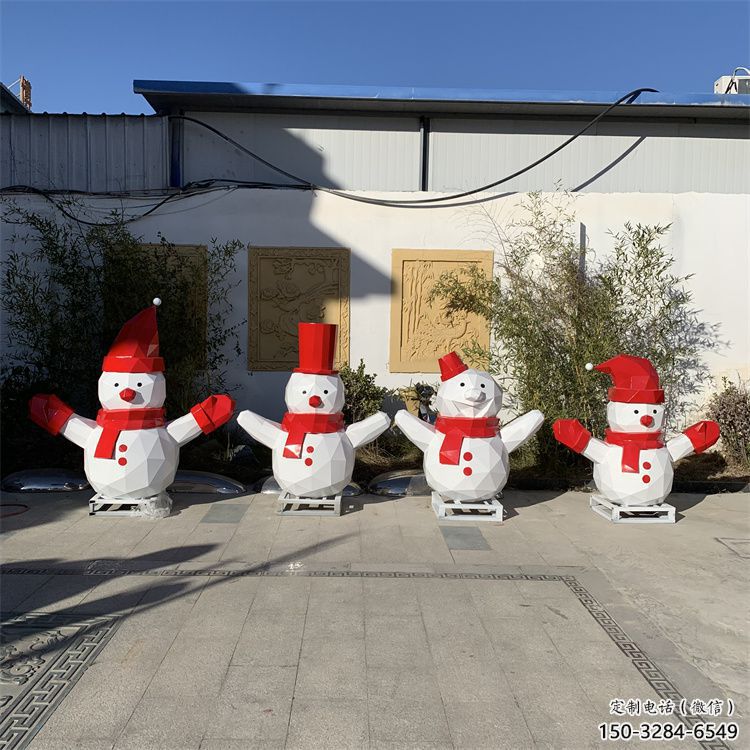 商業街雪人雕塑 售樓處雕塑 卡通擺件