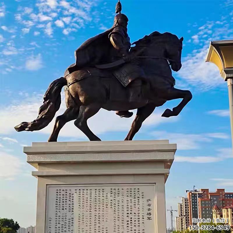 抽象岳飛雕塑 仿古名人雕塑 室內(nèi)肖像雕塑