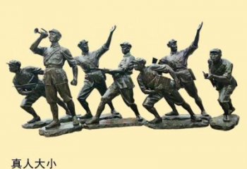酒店交警雕塑 景觀美陳軍人雕塑 現(xiàn)代士兵雕塑