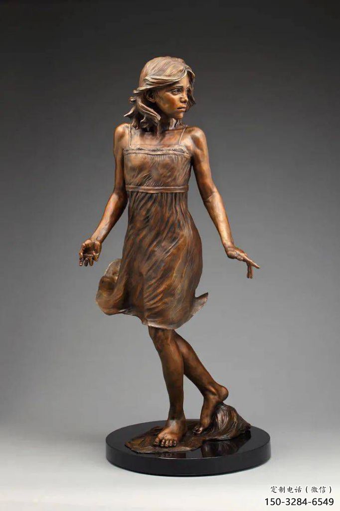 青銅女人雕塑 歐式步行街女性雕塑 大型商場歐式雕塑