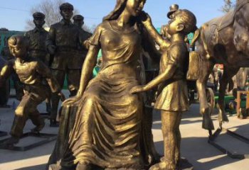 母親雕塑 大型別墅區(qū)女人雕塑 農(nóng)村肖像雕塑