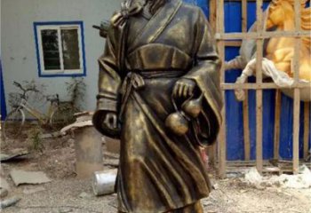 步行街華佗雕塑 游樂(lè)場(chǎng)名醫(yī)雕塑 鑄造藥王雕塑