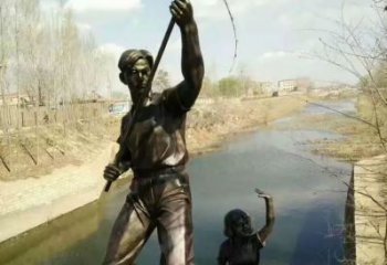 民俗漁民雕塑 酒店公園雕塑 風景區擺件