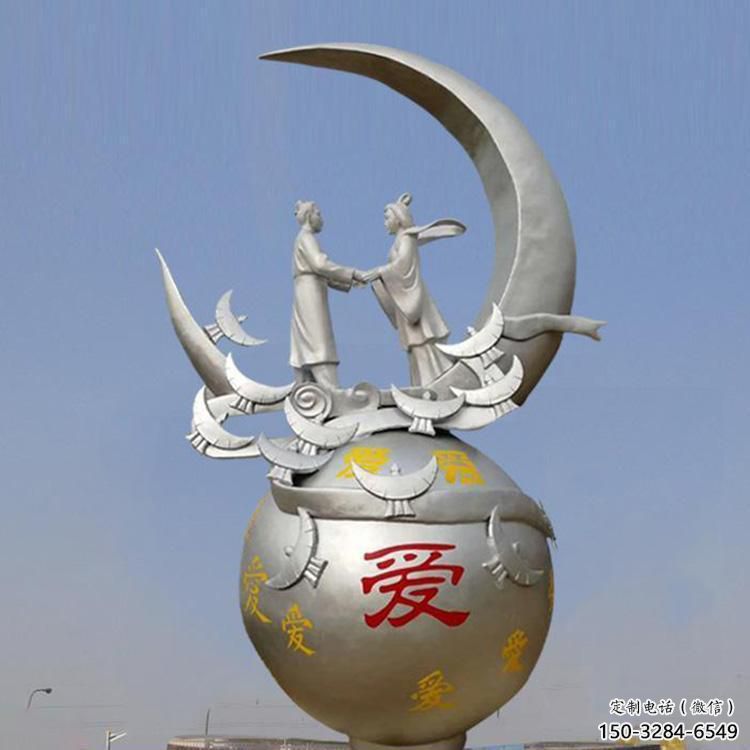 牛郎織女雕塑制作廠家，神話人物，古代人物小品