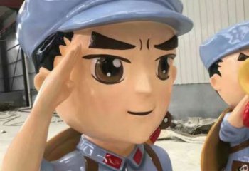 武警雕塑 大型別墅區警察雕塑 農村戰士雕塑