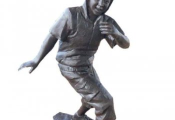 步行街小孩子雕塑 游樂場景觀兒童雕塑 鑄造童趣雕塑