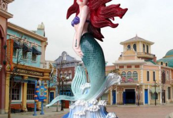 水景美人魚雕塑 風(fēng)景區(qū)幾何雕塑 廣場小品