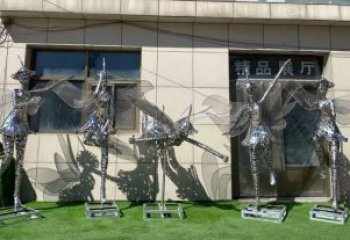 花仙子精靈雕塑，鏤空工藝制作，抽象卡通擺件