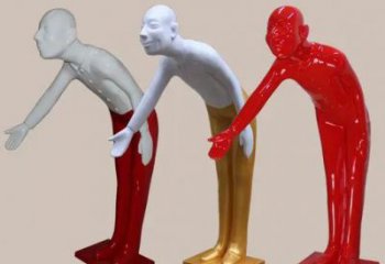 公園迎賓雕塑 酒店門口雕塑 彩繪擺件