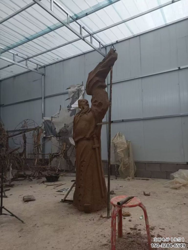 庭院李白雕塑 公園草地古代雕塑 鍛造詩(shī)人雕塑