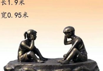 農(nóng)村老人雕塑 抽象藝術擺件 烤漆古代雕塑